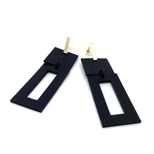 Boucles d'oreilles "rectangle"