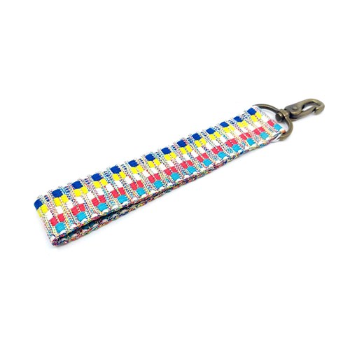 Porte-clé tissé multicolor 11481