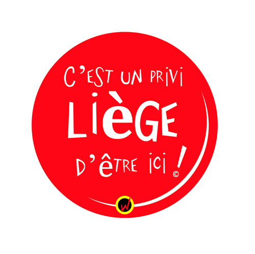 Badge "C'est un priviLIEGE d'être ici"