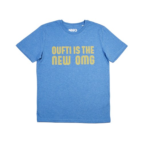 T-shirt bleu clair "OUFTI is the new OMG"