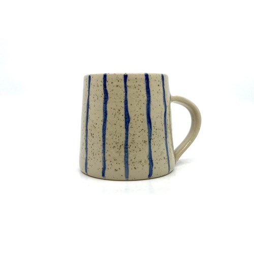 Mug fines lignes bleues