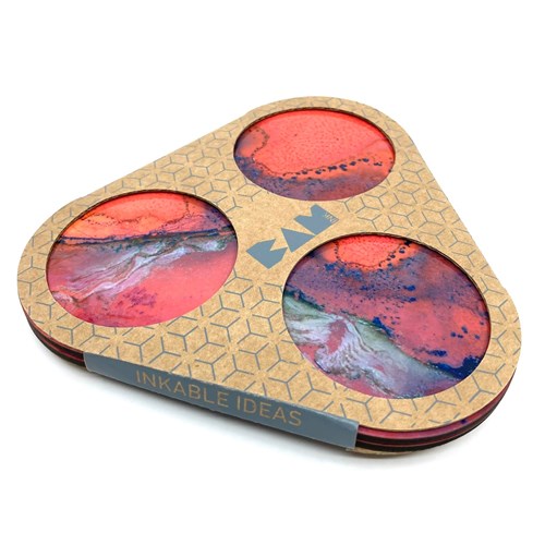 Set de 6 sous-verres "Naturel red"